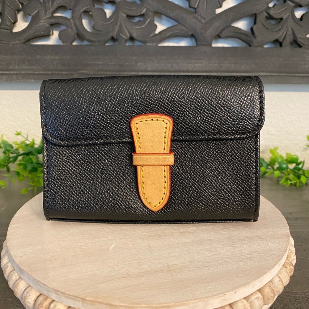 Dooney & Bourke Black and Tan Wallet